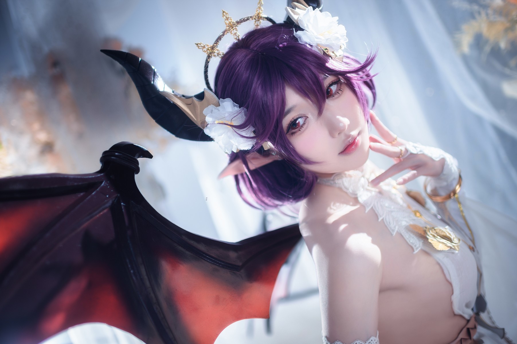 阿包也是兔娘 Cosplay 碧蓝幻想古蕾娅 龙娘(8)