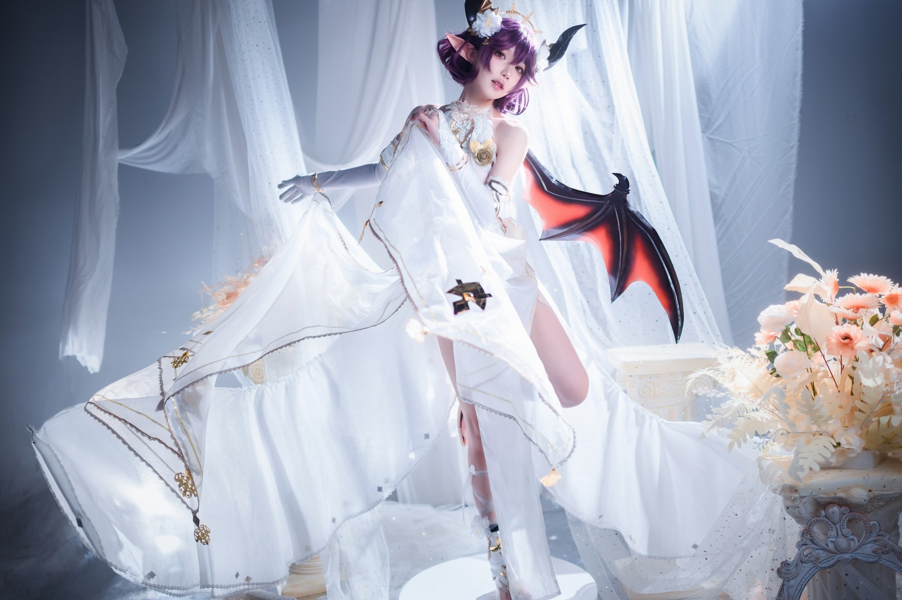 阿包也是兔娘 Cosplay 碧蓝幻想古蕾娅 龙娘(10)