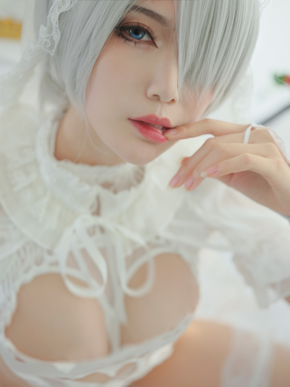 Cosplay 一米八的大梨子 2B Bride