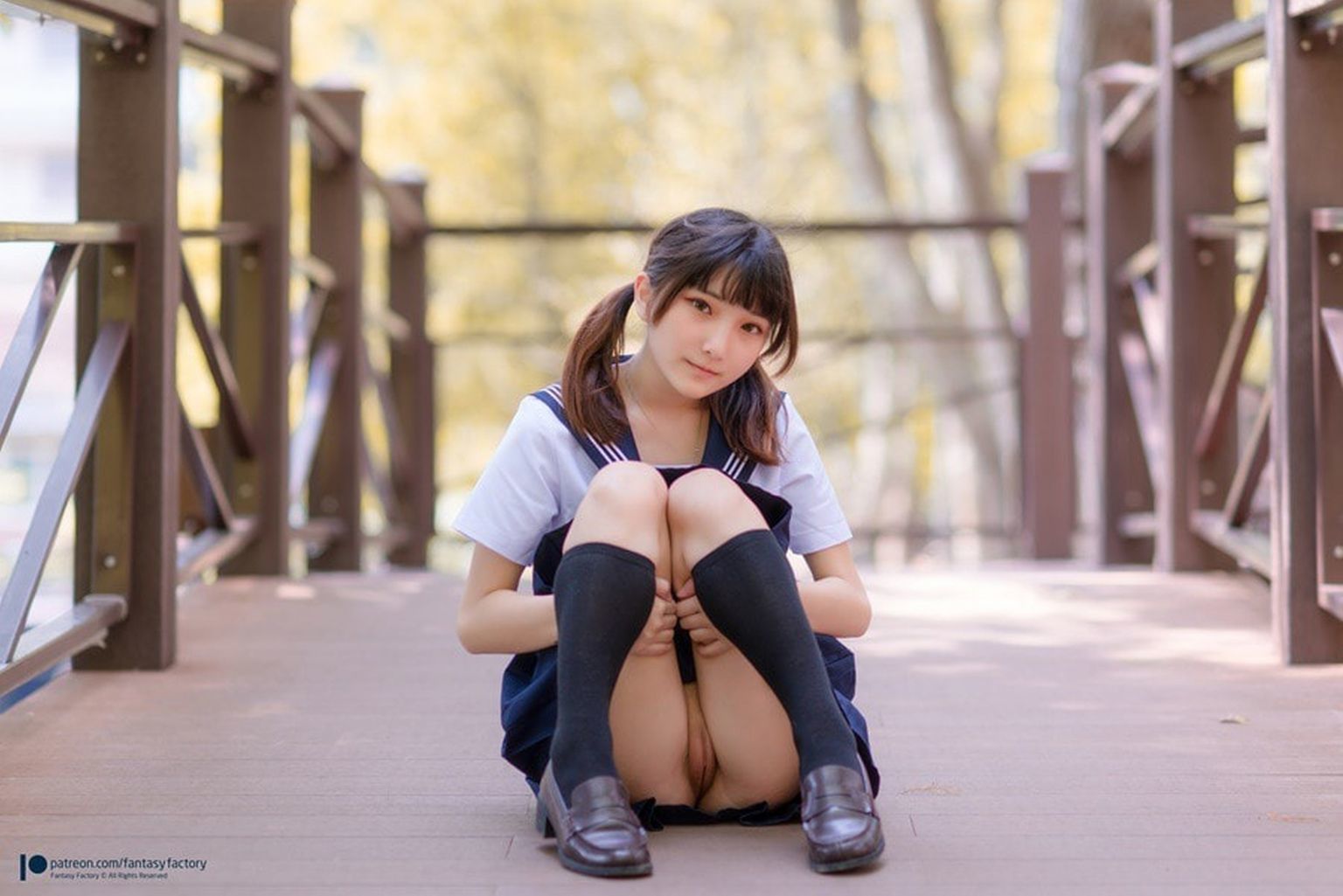 [小丁Patron] High School Girl with Pretty Pussy 皮衣濕身誘惑 (Fantasy Factory)(8)