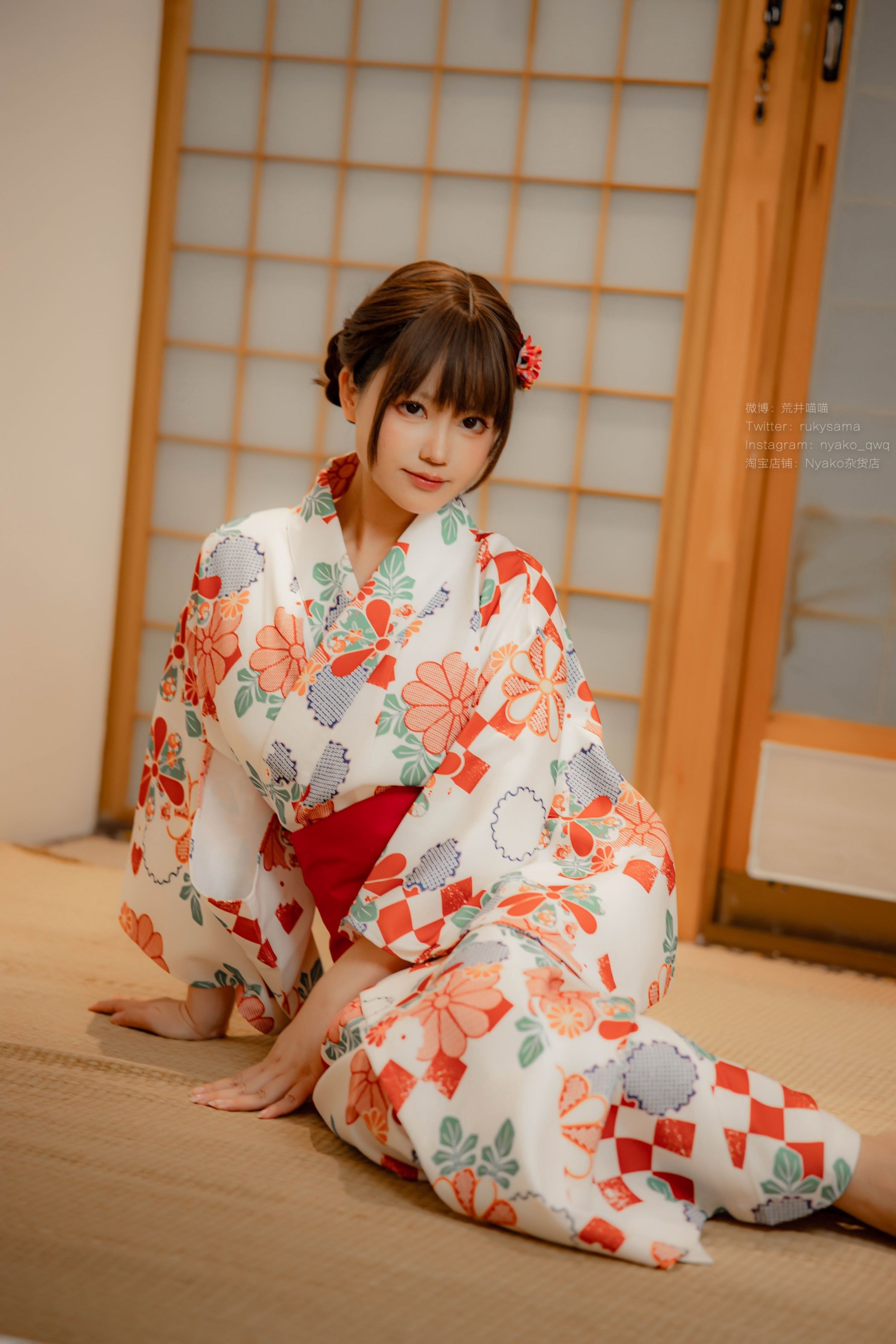 喵子Nyako #Nyako喵子 电子版41 和风烂漫 浴衣(4)