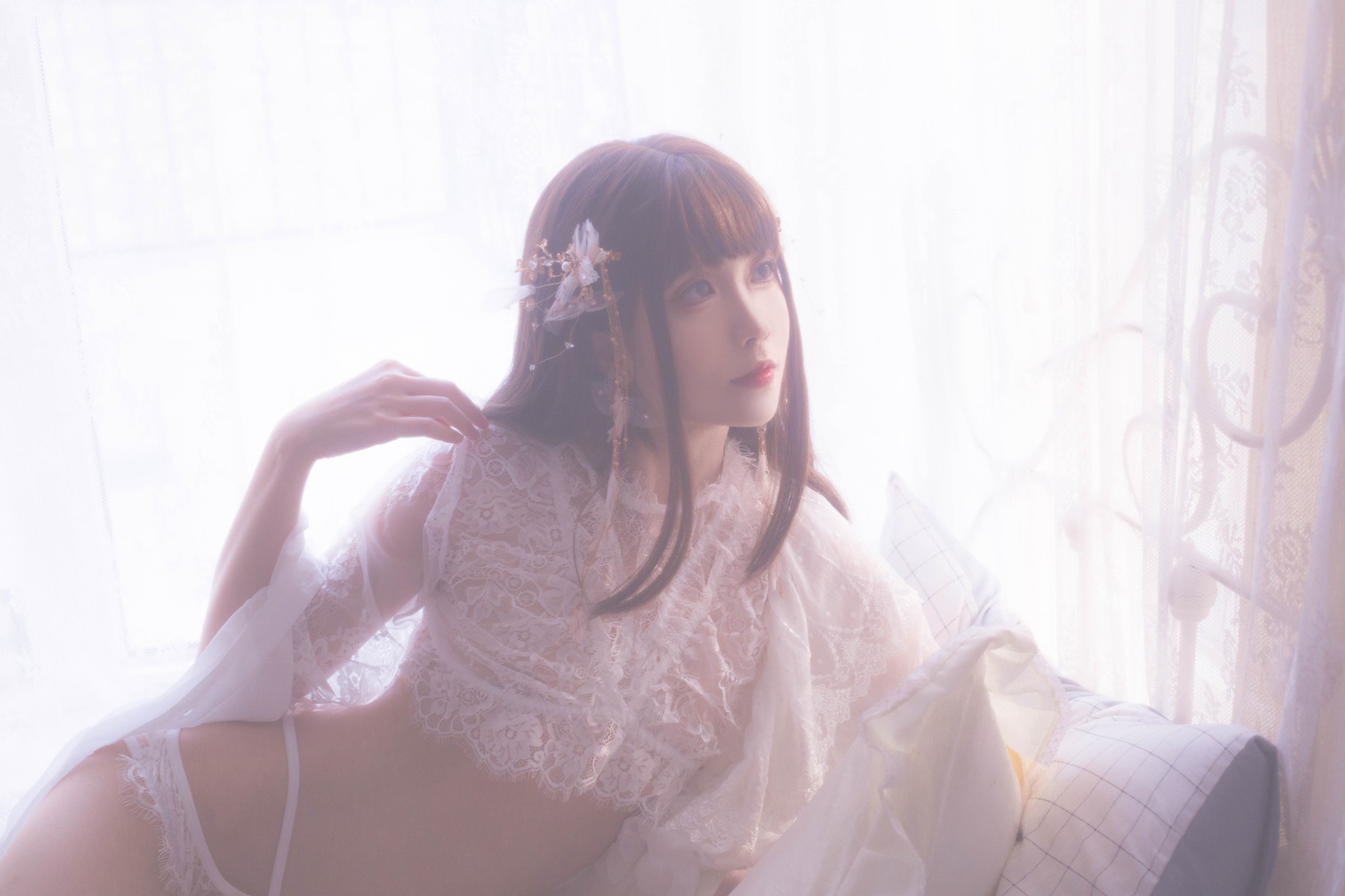 Cosplay 翎柒菜菜 白色流云(1)