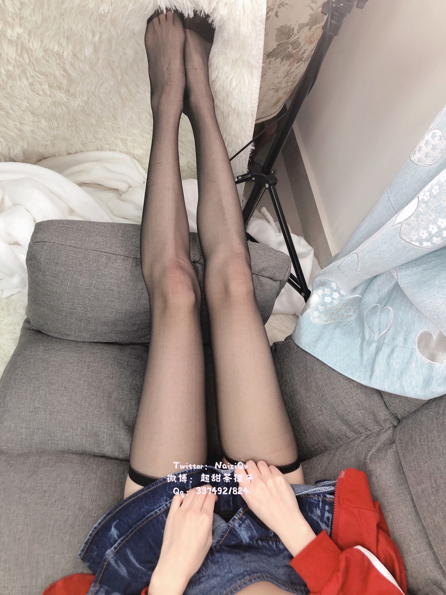 茶狸子-猫耳黑丝[47P1V](5)