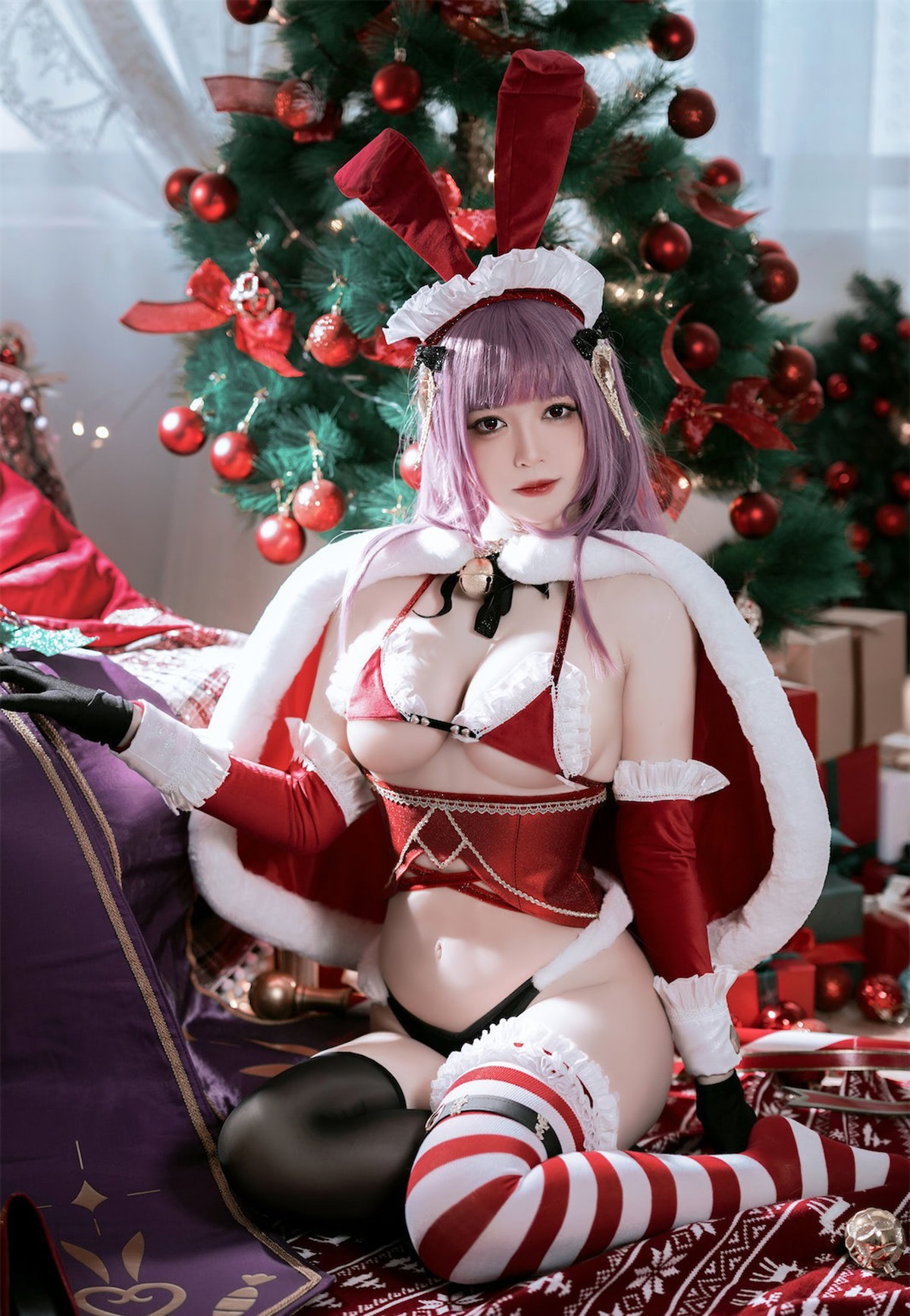 Cosplay 半半子 Christmas Bunny Aike(1)