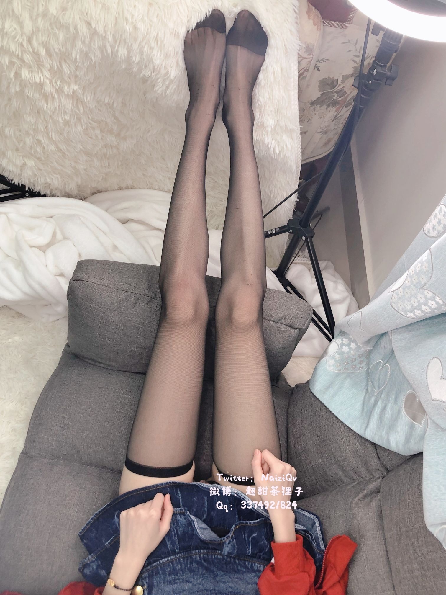 茶狸子-猫耳黑丝[47P1V](4)