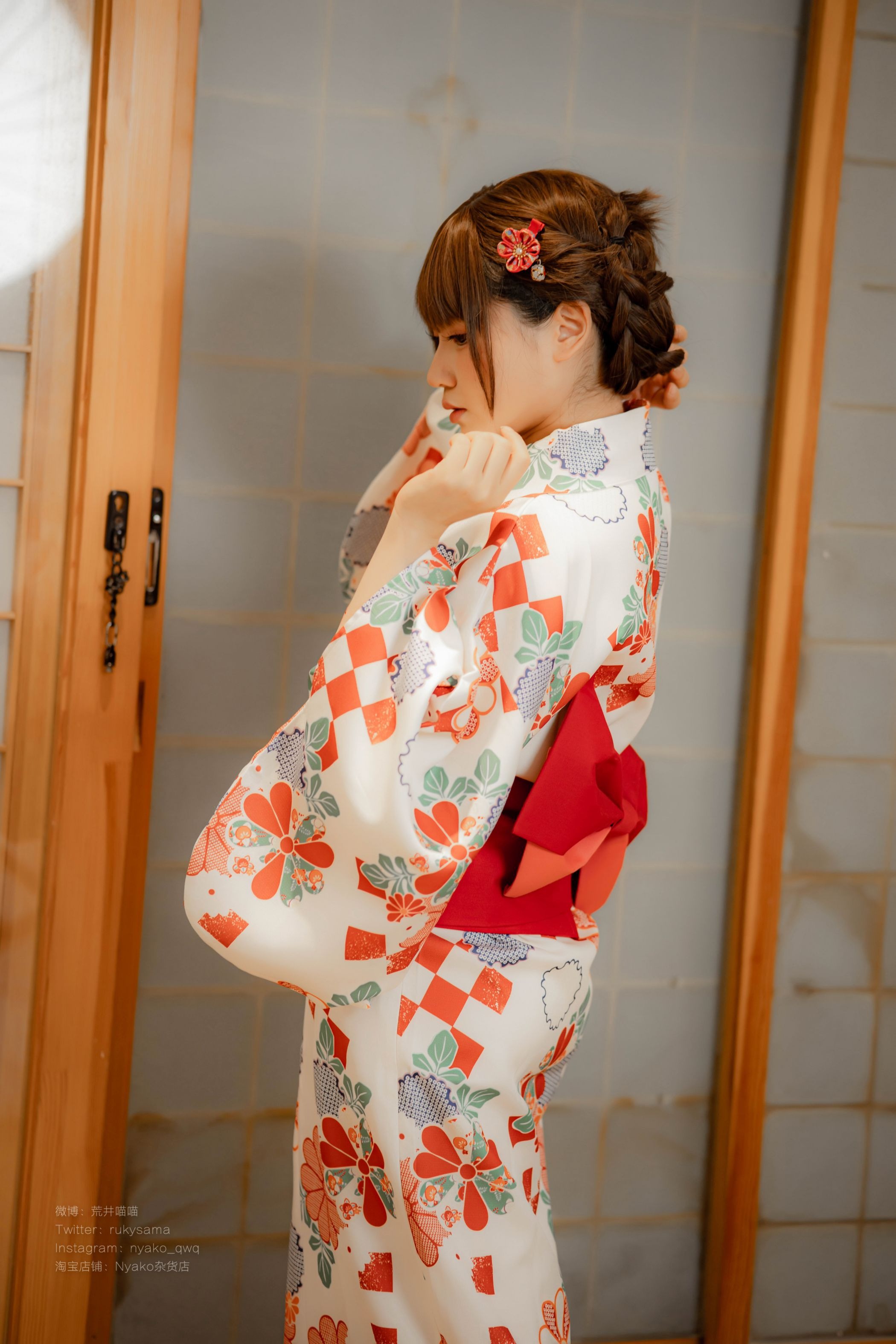 喵子Nyako #Nyako喵子 电子版41 和风烂漫 浴衣(9)