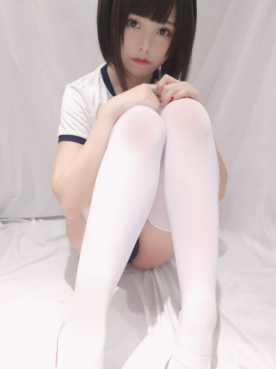蜜汁猫裘-白色体操服[31P7V](7)