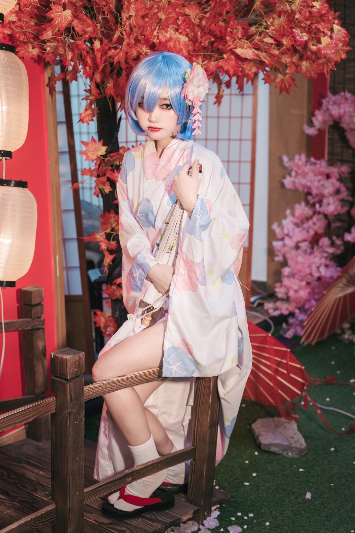 Cosplay 神沢永莉 蕾姆和风(1)
