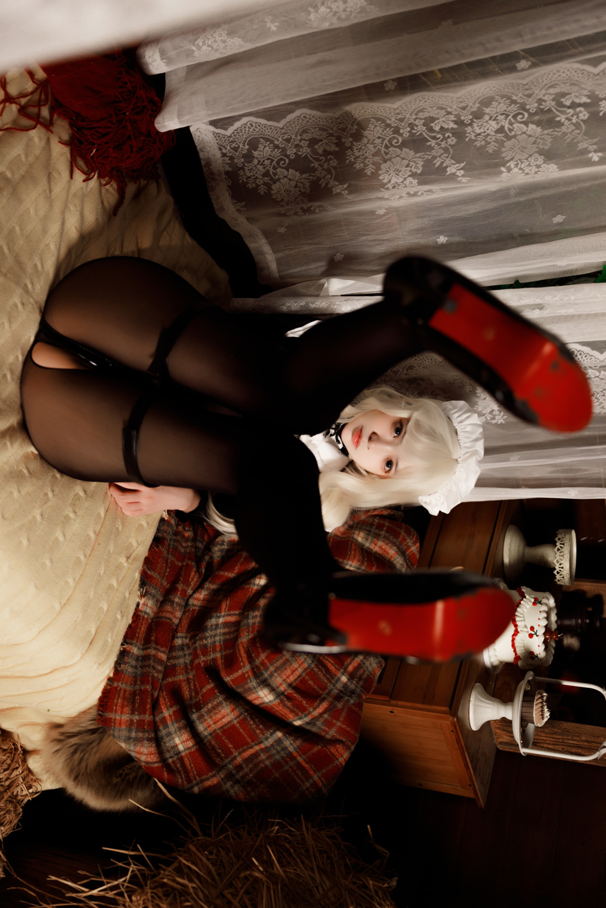 Cosplay 疯猫ss 黑丝女仆 Maid in Black(3)