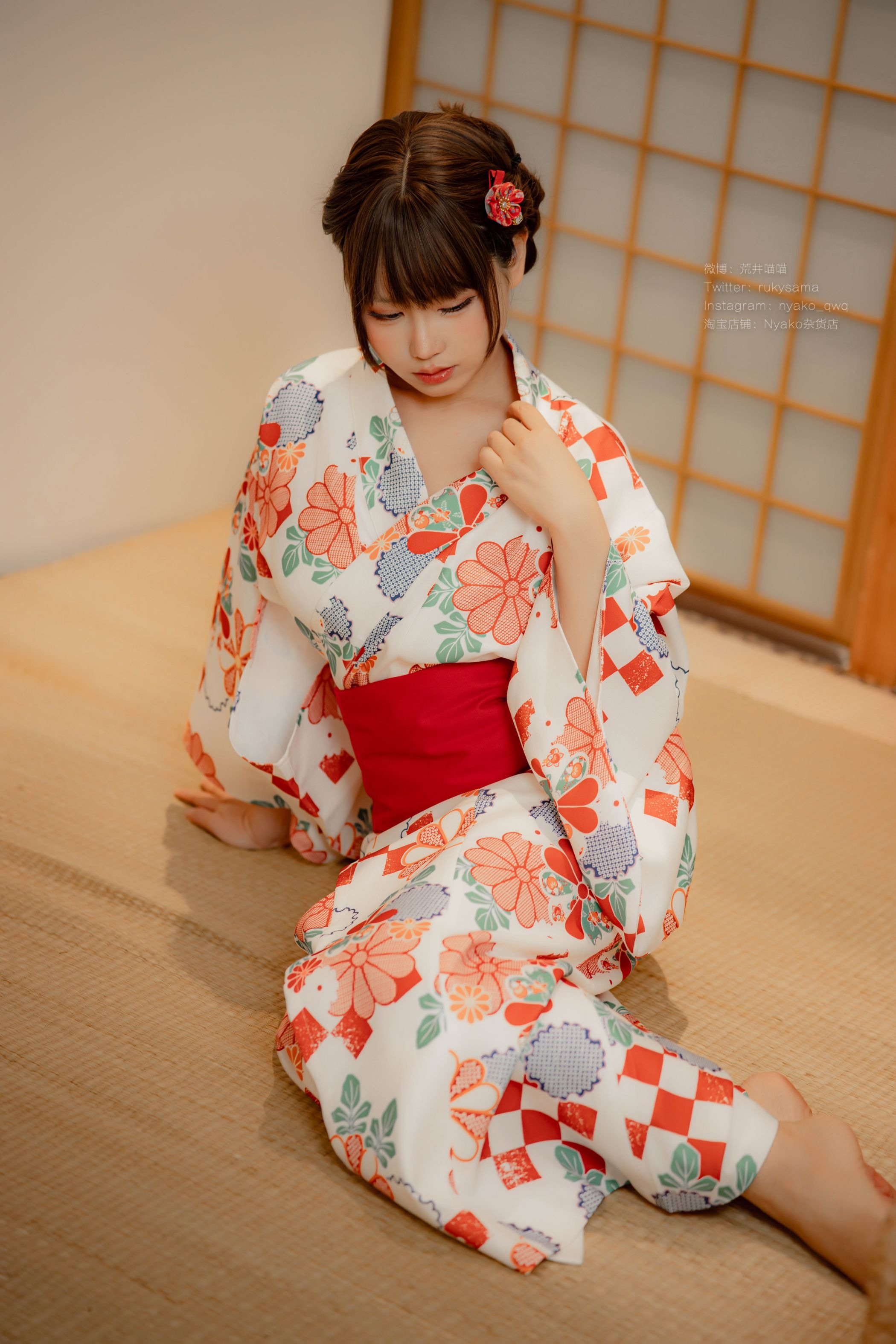 喵子Nyako #Nyako喵子 电子版41 和风烂漫 浴衣(5)