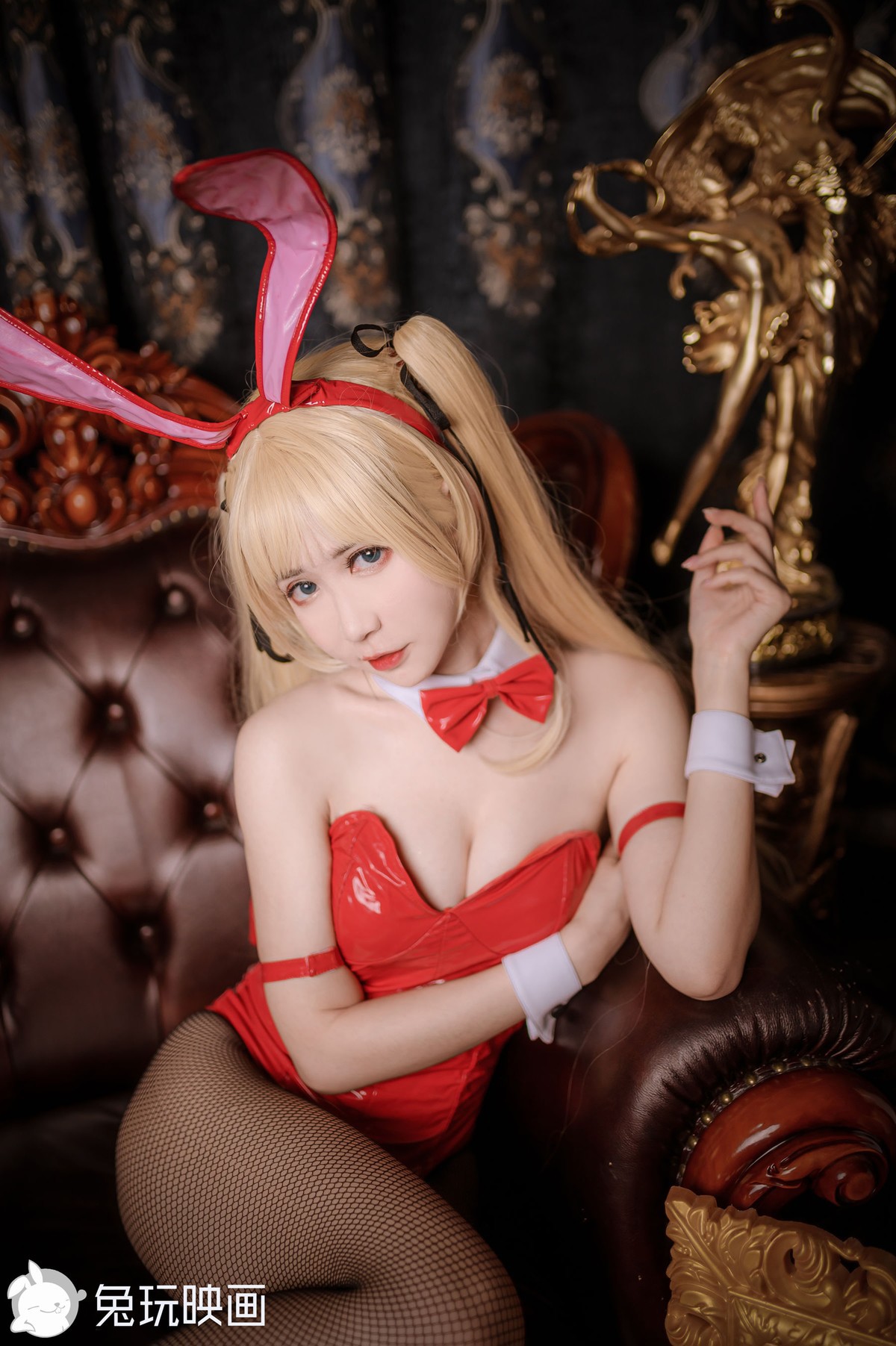 兔玩映画 Cosplay 兔女郎 红黑(10)