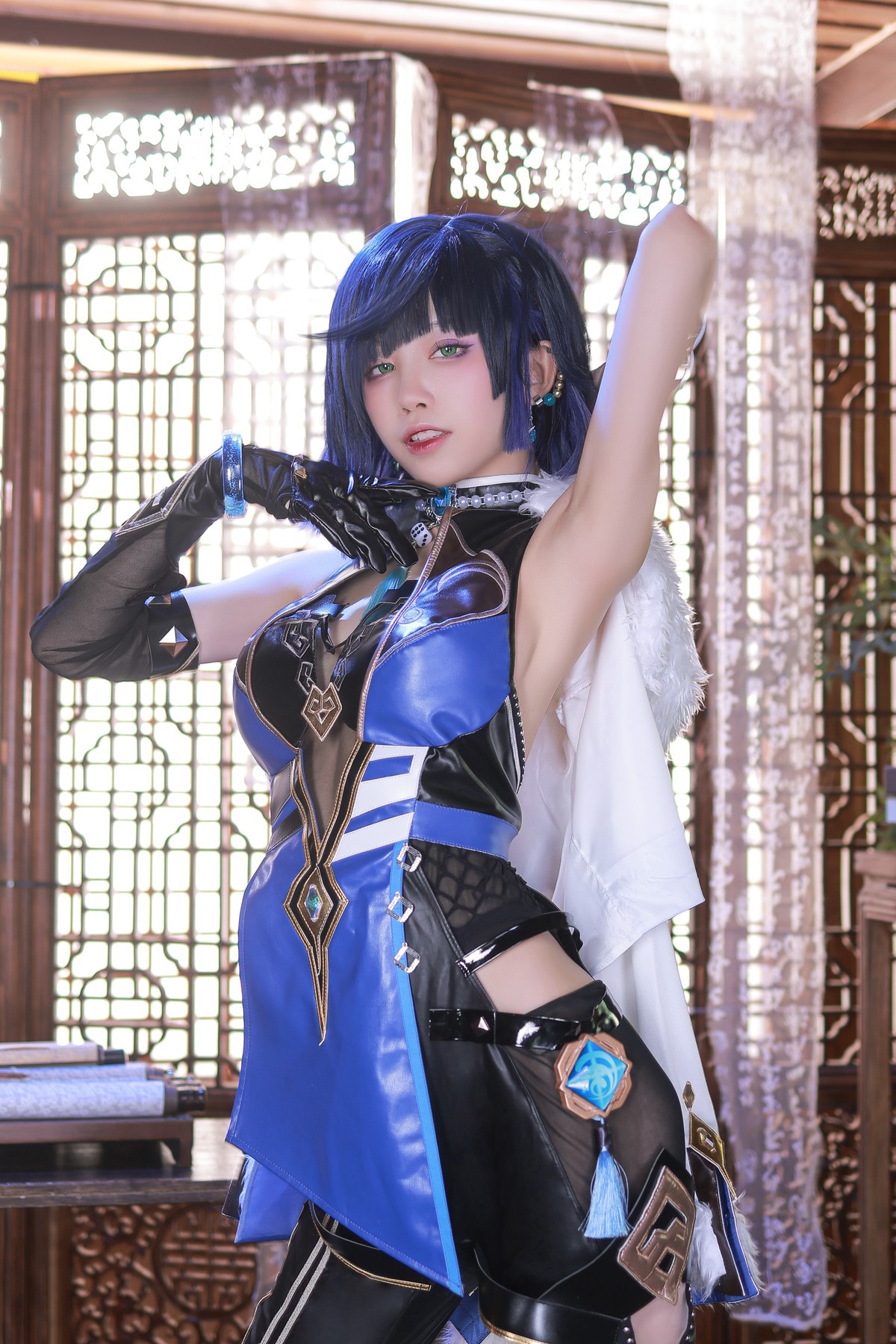 水淼aqua Cosplay 夜兰 Yelan(1)
