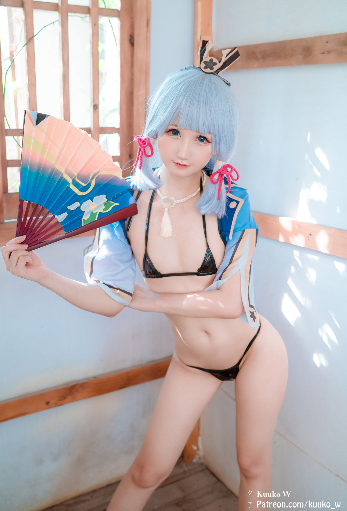 KuukoW クー子 Cosplay Ayaka kamisato(10)