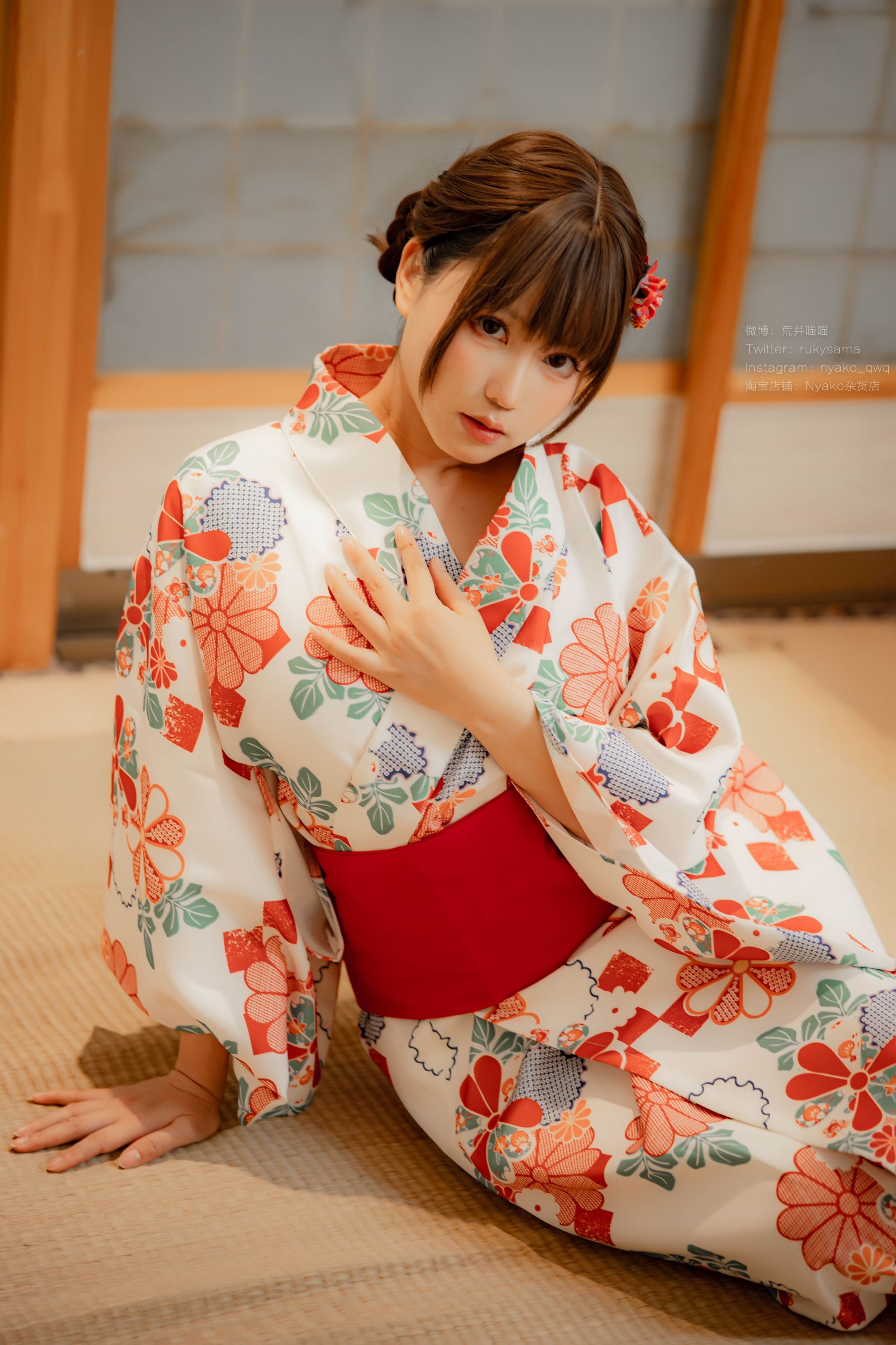 喵子Nyako #Nyako喵子 电子版41 和风烂漫 浴衣(7)