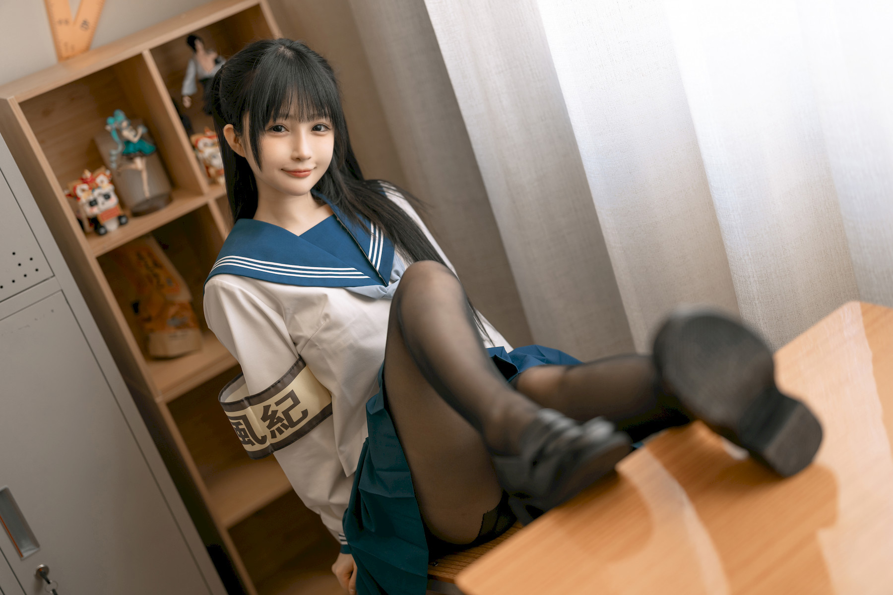 桜井宁宁 Cosplay 风纪委员(1)