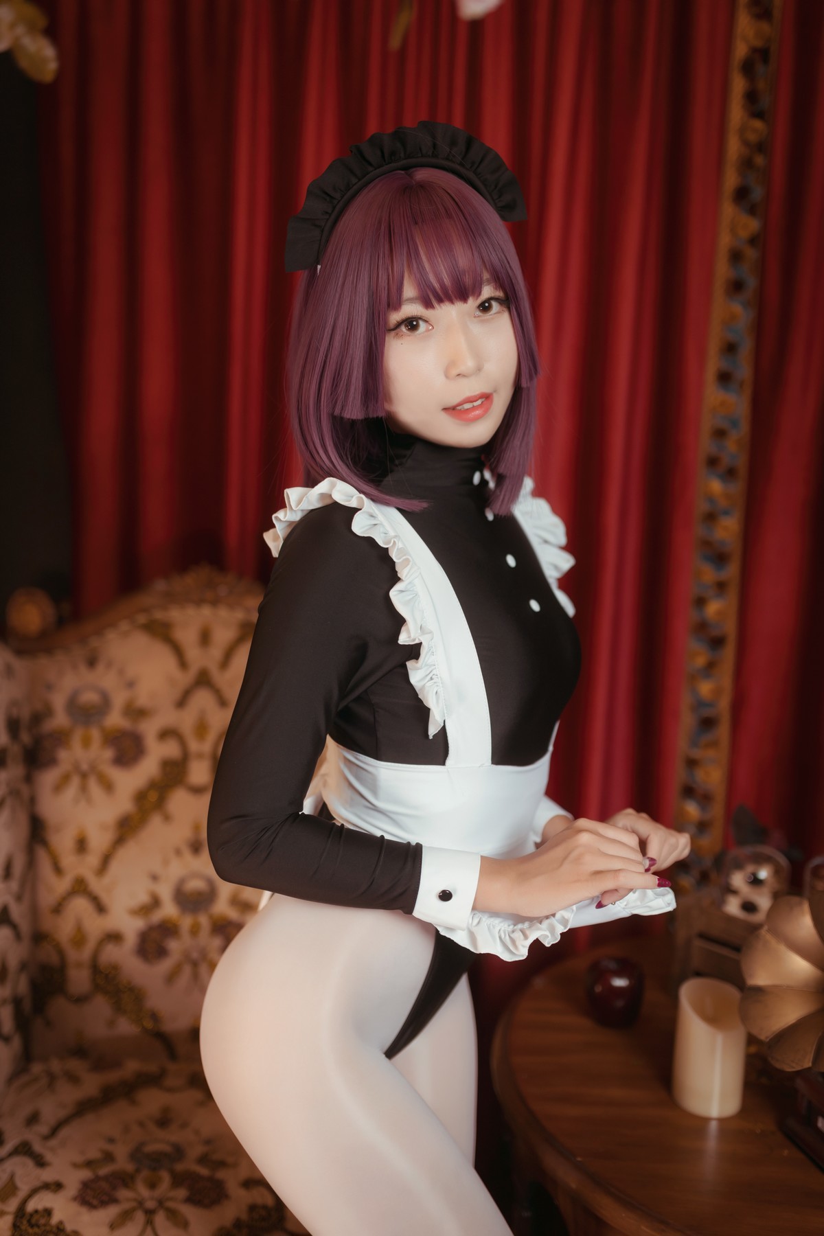 Cosplay Money冷冷 高叉女仆(1)