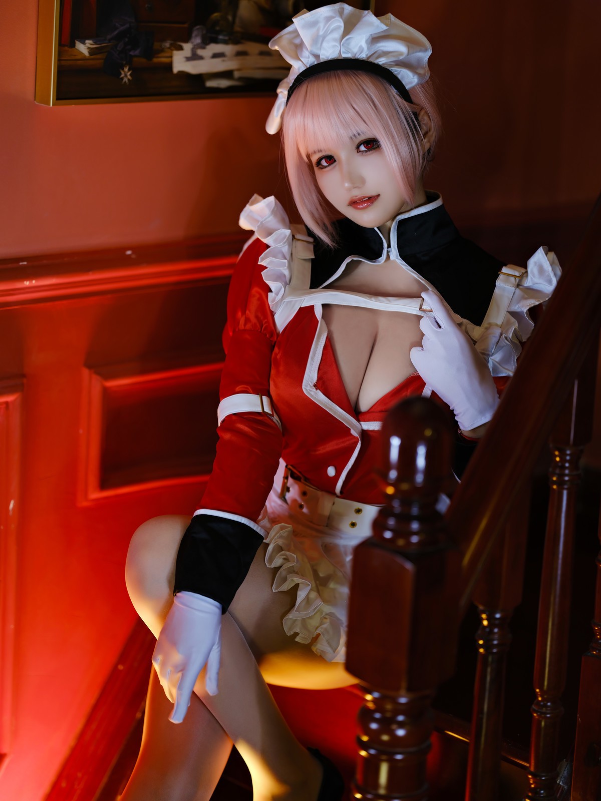 Cosplay 小仓千代w 南丁女仆(1)