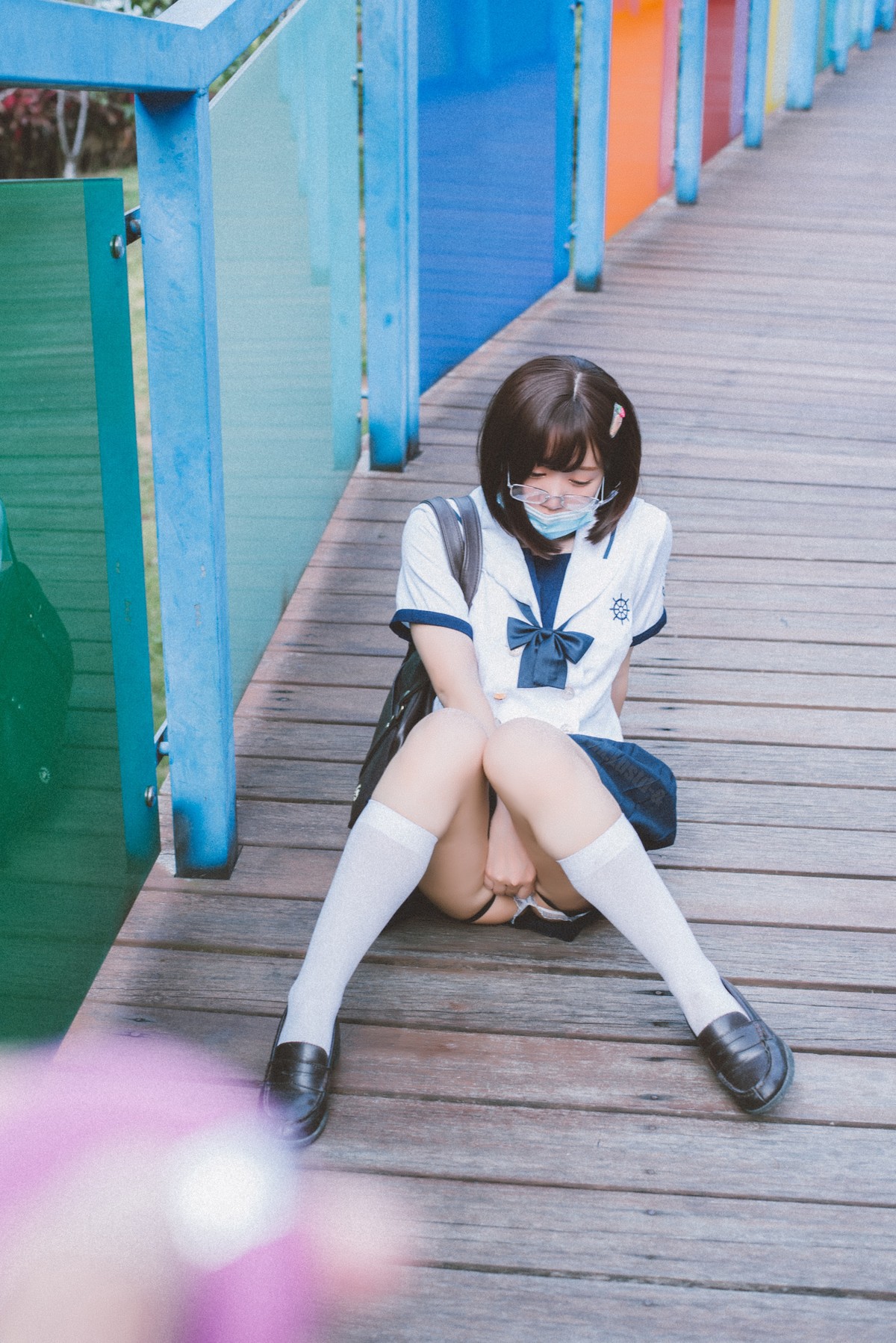Cosplay 柒柒要乖哦 乐园JK(1)