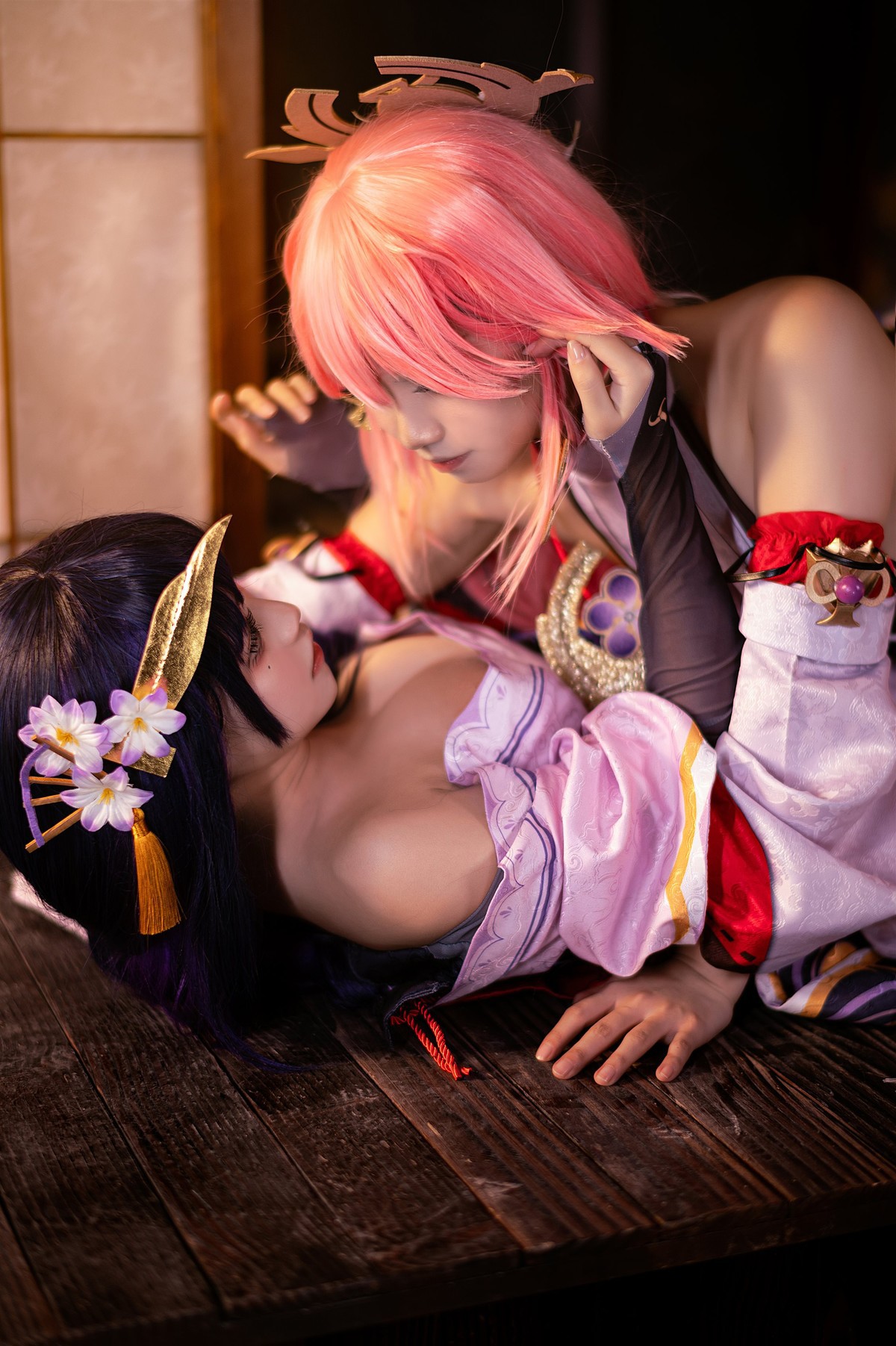 Cosplay 伊喵君 景三 八重 雷神 双倍快乐(10)