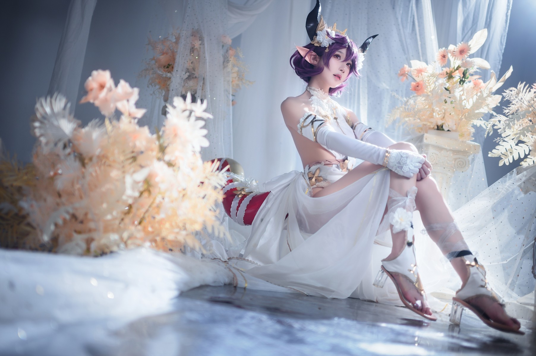 阿包也是兔娘 Cosplay 碧蓝幻想古蕾娅 龙娘(2)