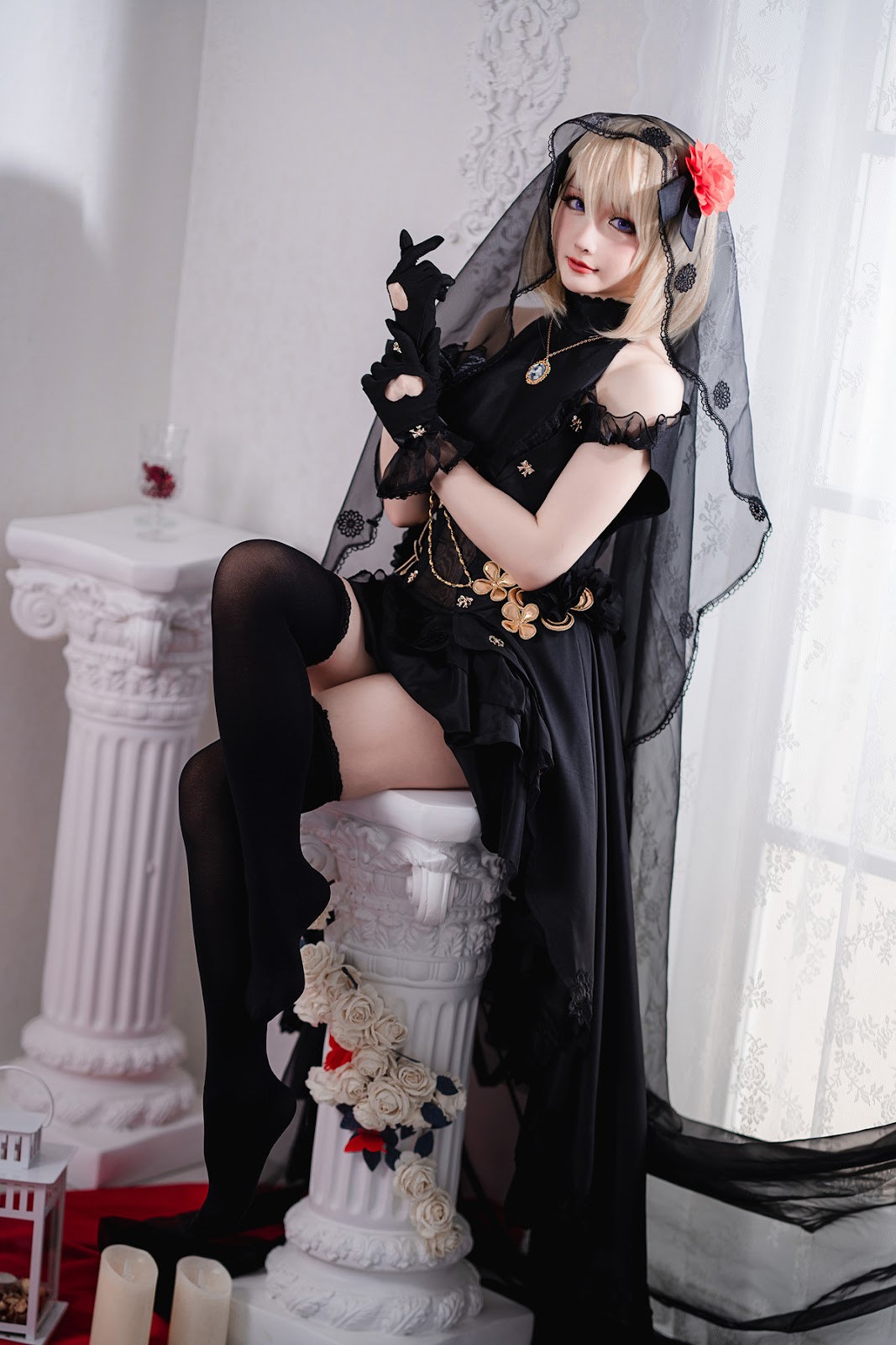 Cosplay 星之迟迟Hoshilily Z23婚纱
