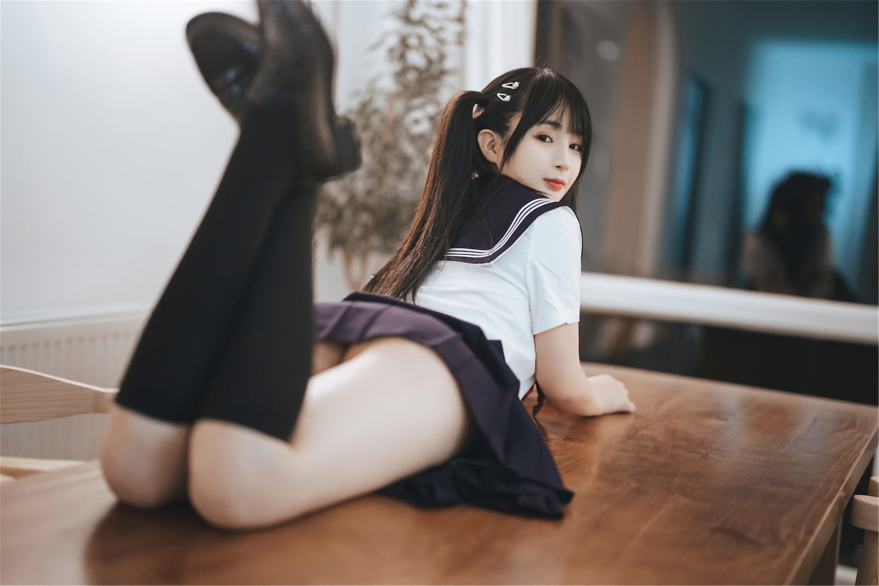 Cosplay 桜井宁宁 双马尾JK(1)