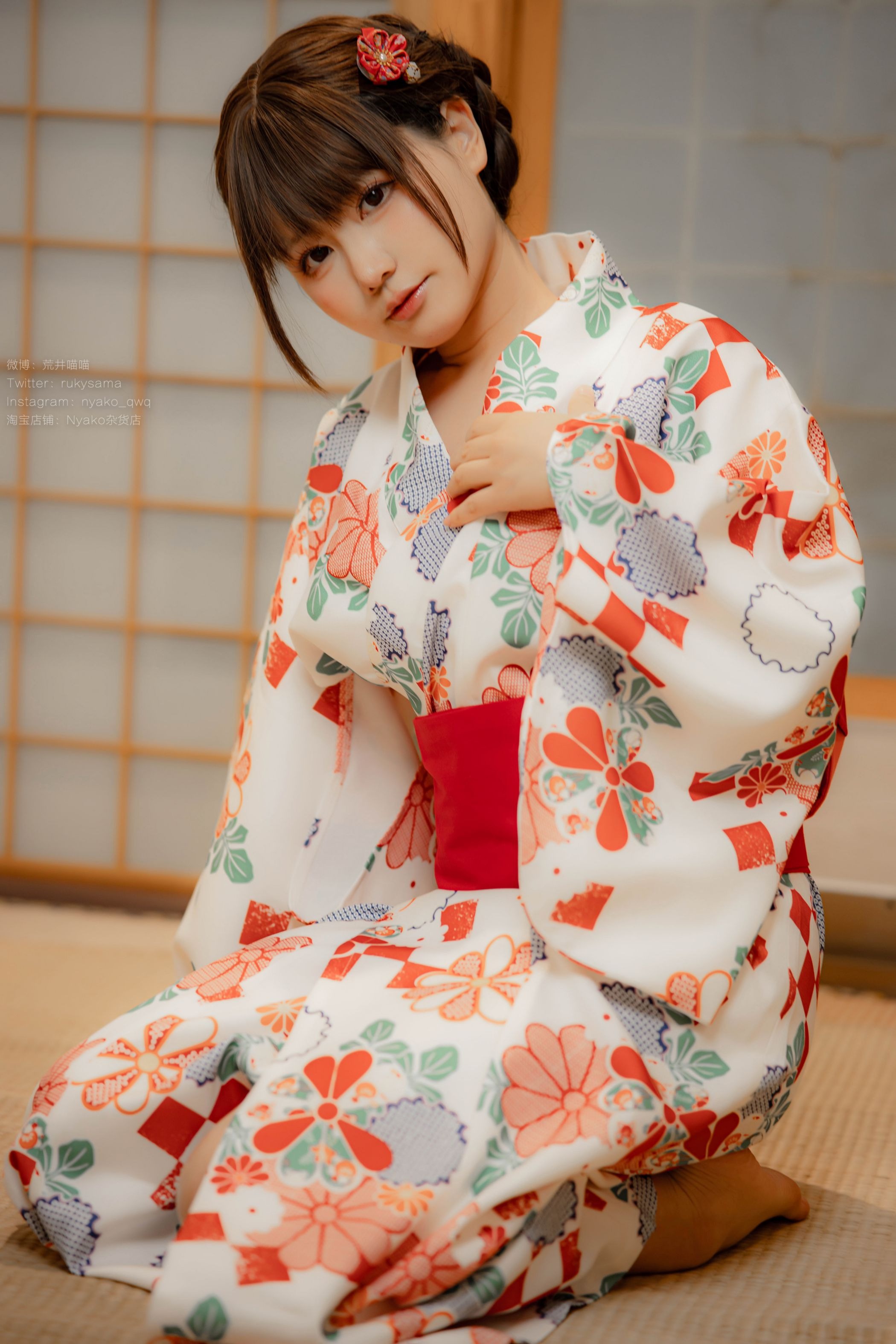 喵子Nyako #Nyako喵子 电子版41 和风烂漫 浴衣(8)