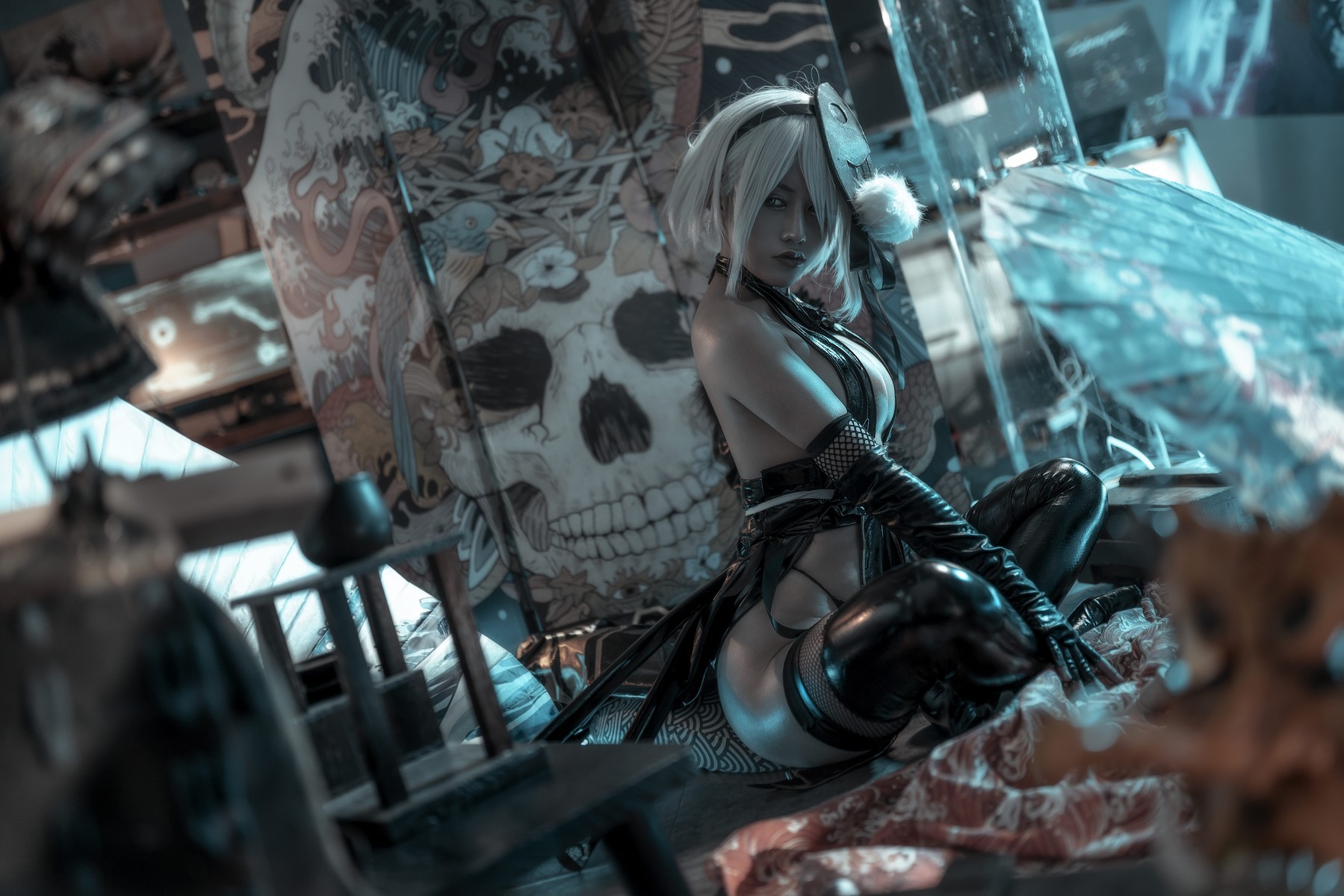 Cosplay 一笑芳香沁 忍者2B Nier(3)