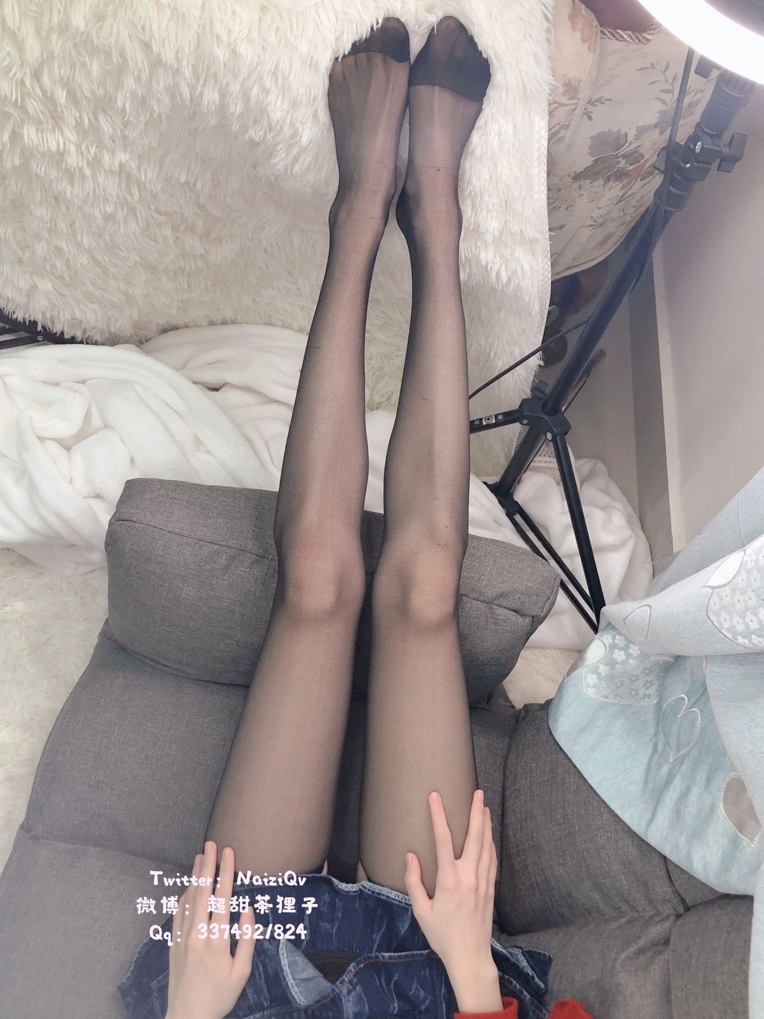 茶狸子-猫耳黑丝[47P1V](3)