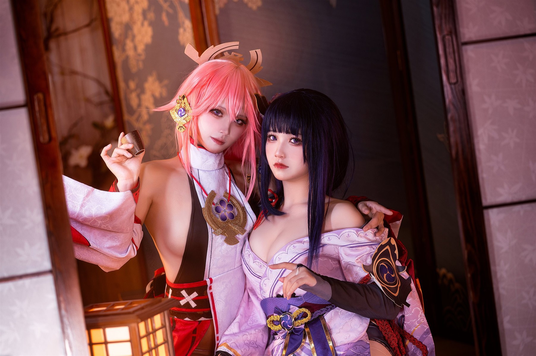 Cosplay 伊喵君 景三 八重 雷神 双倍快乐(3)