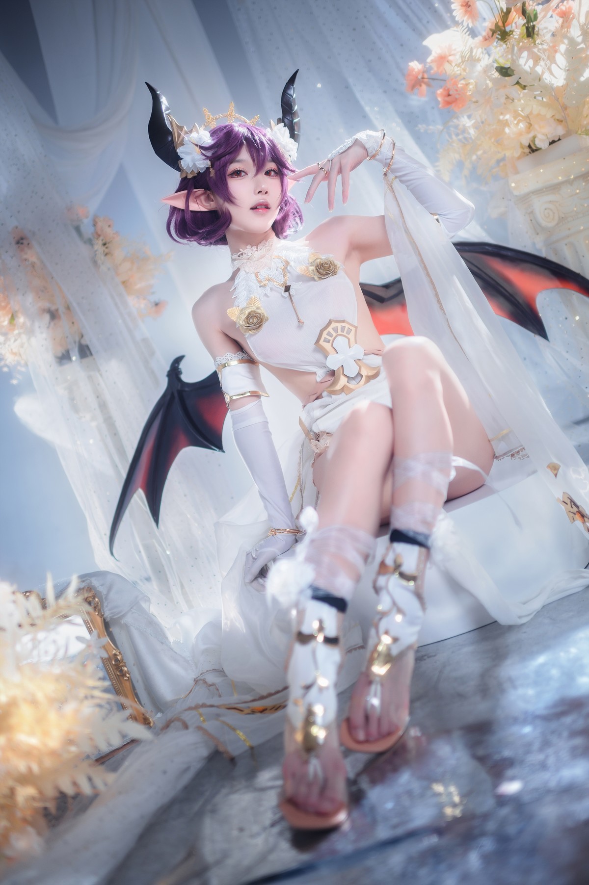 阿包也是兔娘 Cosplay 碧蓝幻想古蕾娅 龙娘(4)