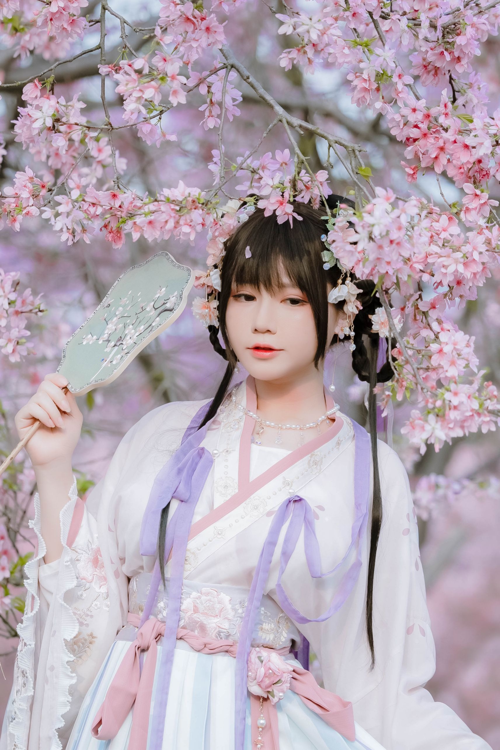 喵子Nyako - 樱花汉服 花神祈愿 [52P-219MB](7)