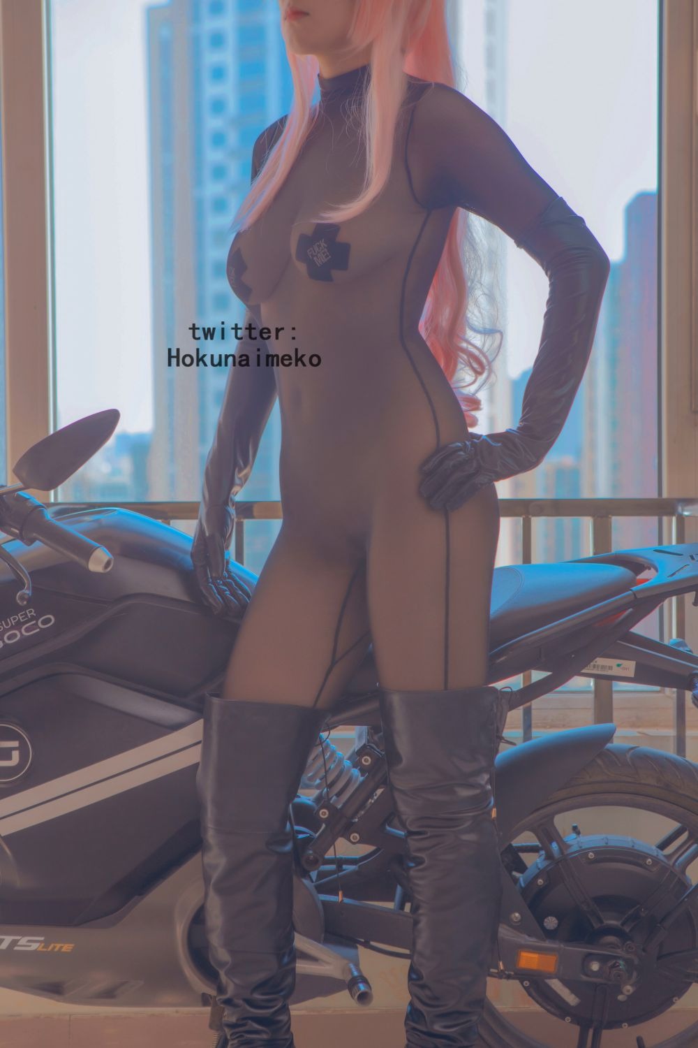 Hokunaimeko NO7 オリジナルコスプレ オートバイお姉ちゃん[73P2V](3)