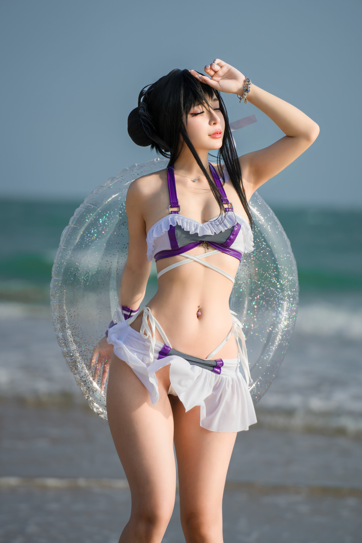 Cosplay Umeko.J Tifa Swimsuit Set.02(6)