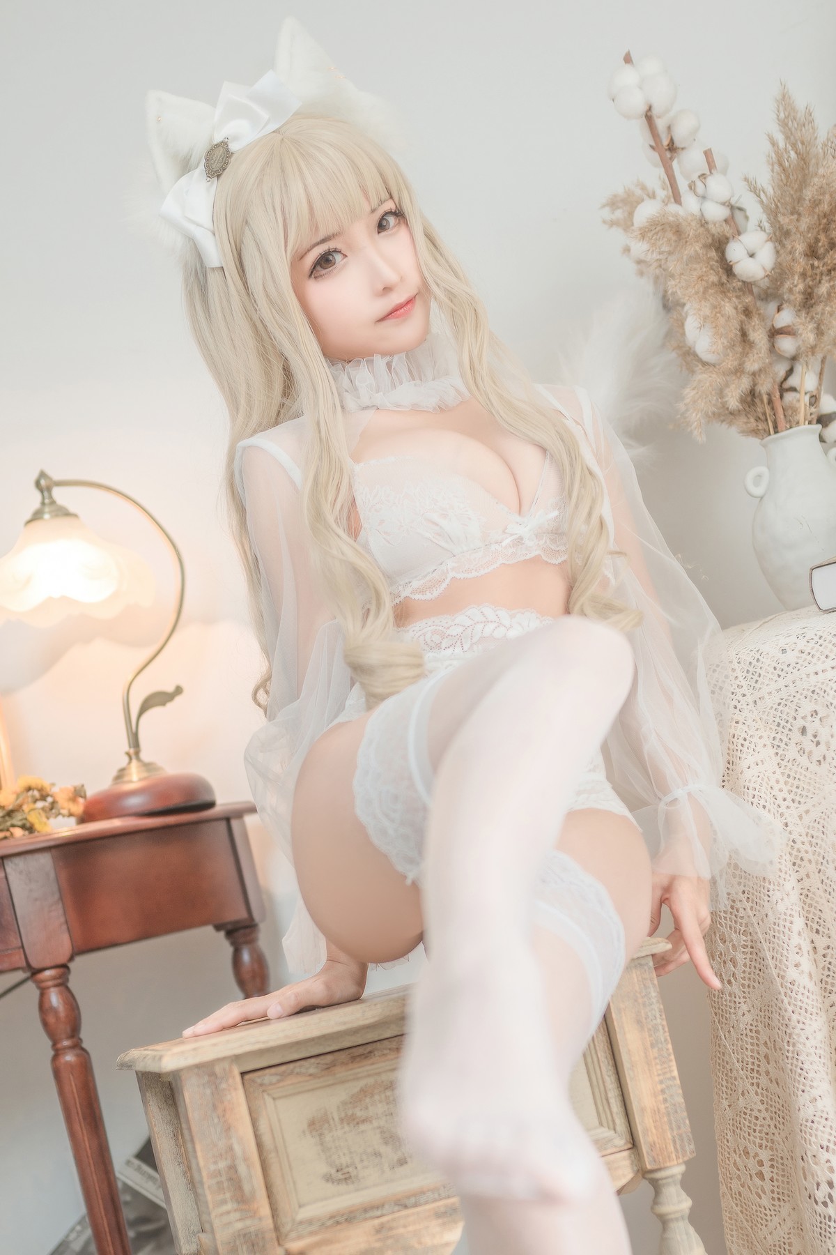 Cosplay 蠢沫沫 Chunmomo 白猫(7)