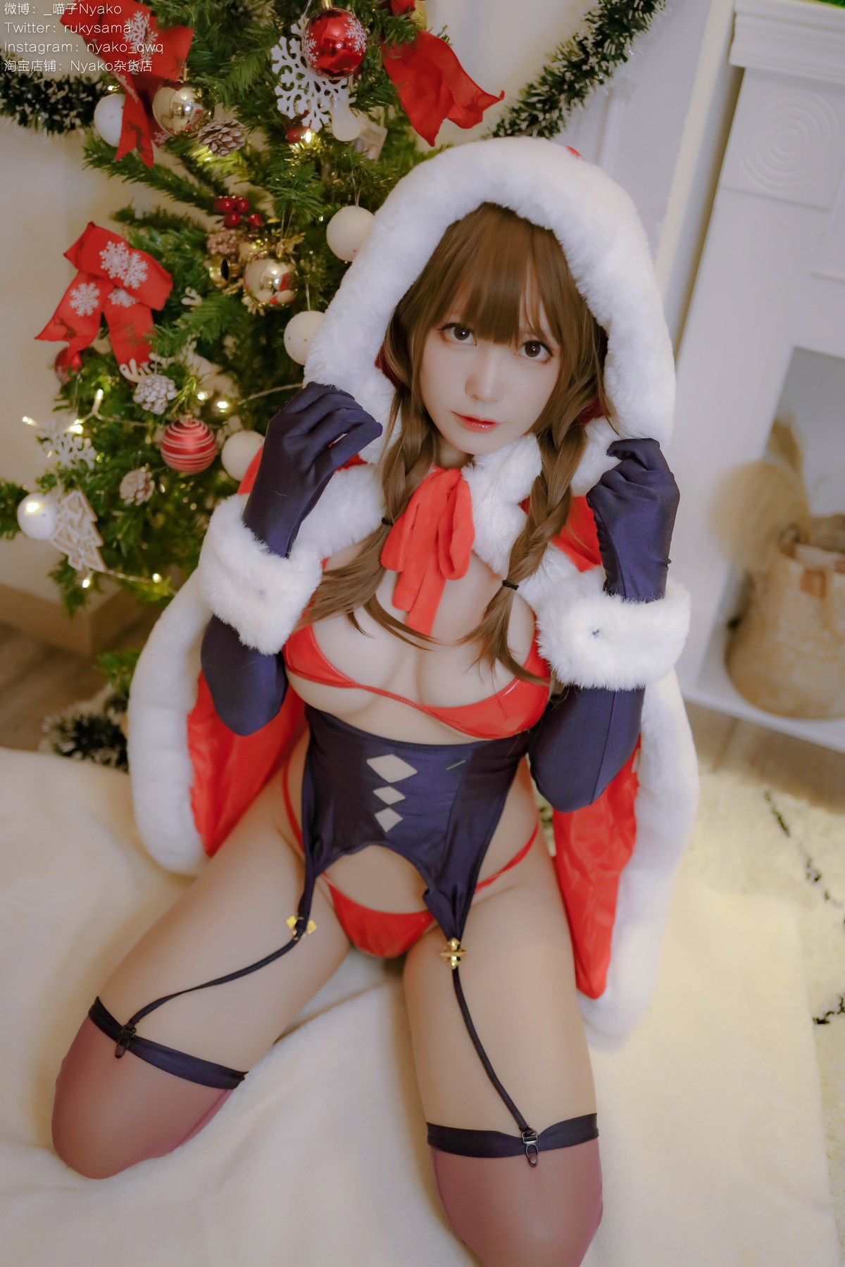 Cosplay Nyako喵子 Christmas Bunny Set.01(6)