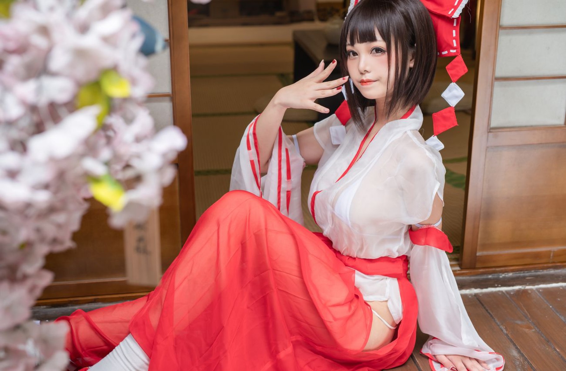 蜜汁貓裘 Cosplay 巫女 Miko Sister(3)