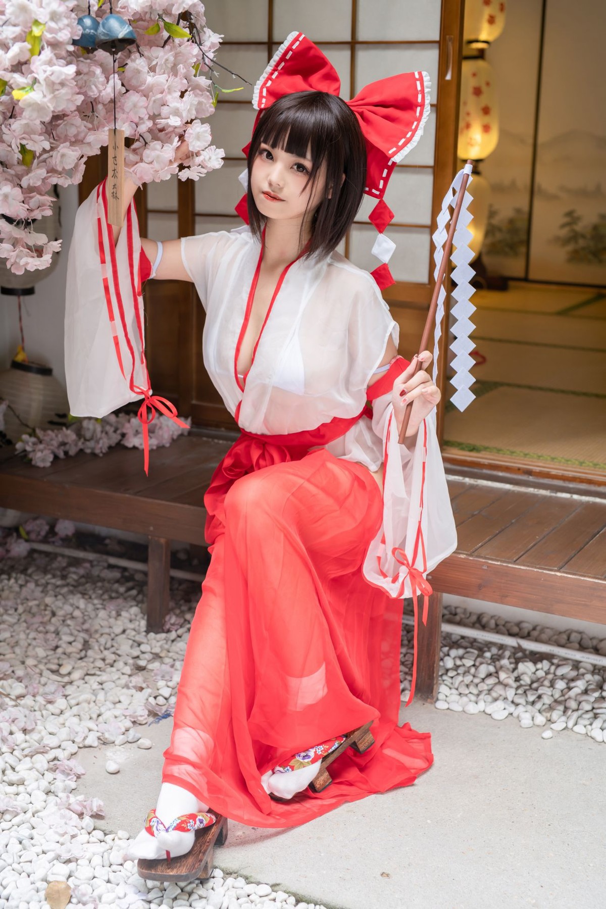 蜜汁貓裘 Cosplay 巫女 Miko Sister(7)