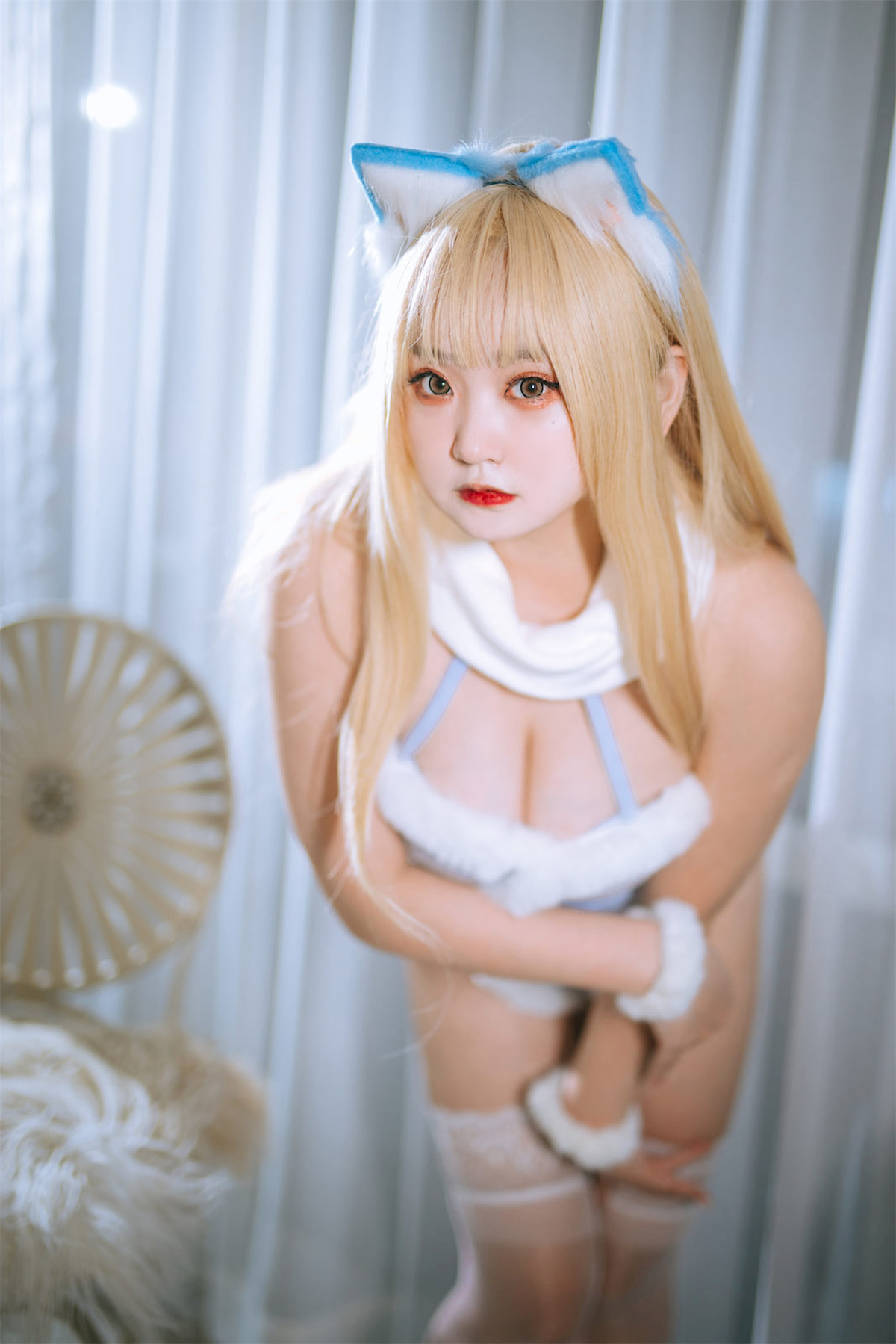 Cosplay 恩田直幸 蓝色连体猫猫(3)