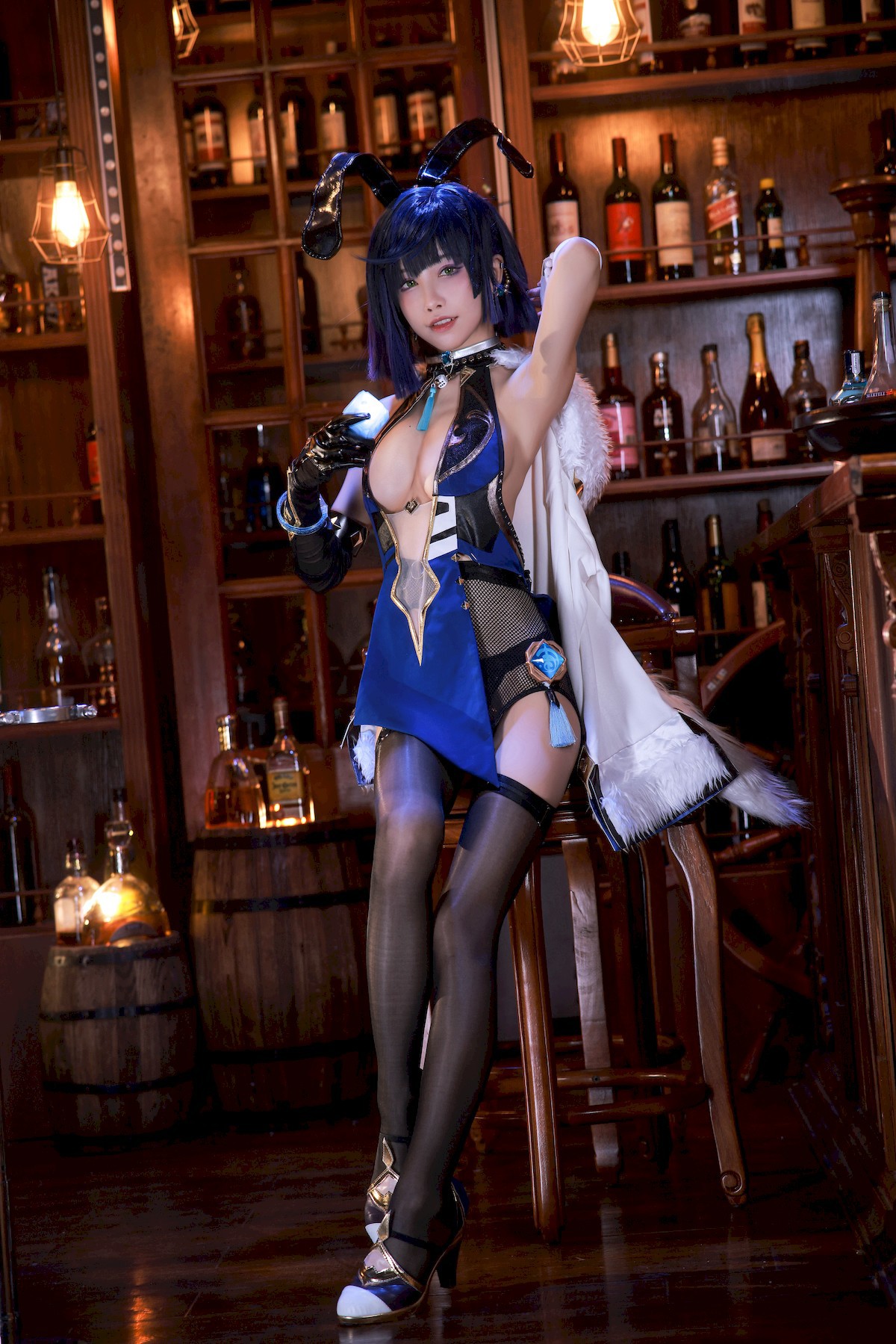 水淼aqua Cosplay 夜兰 Yelan Vol.02(1)