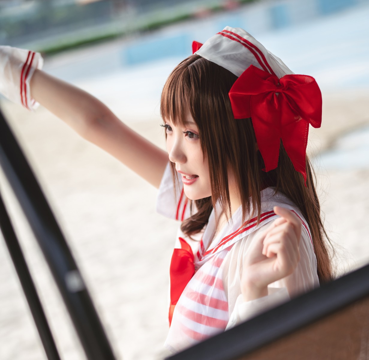 Cosplay 瓜希酱 岛村卯月 泳衣(7)