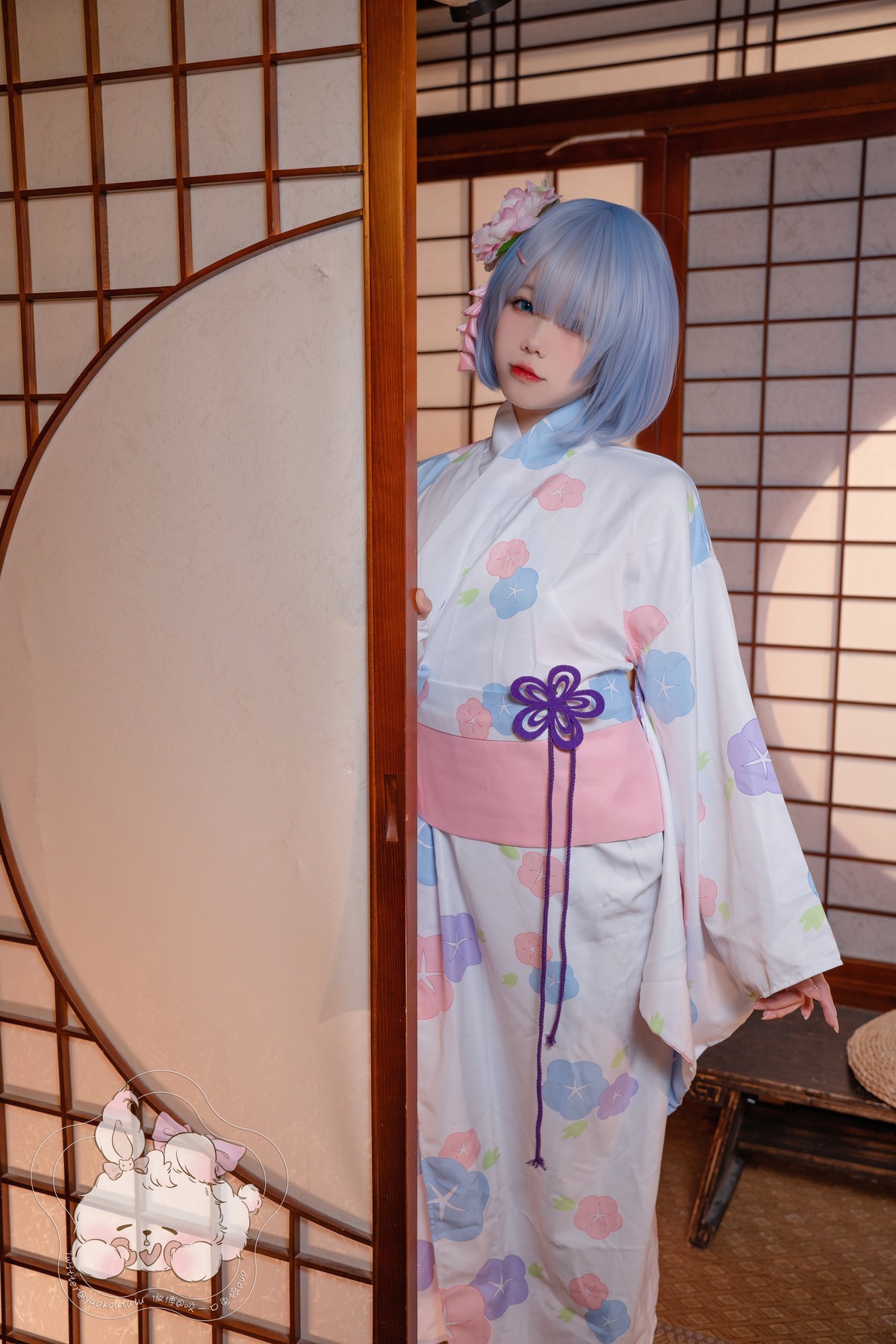 Cosplay 黏黏团子兔 蕾姆夏日祭(1)
