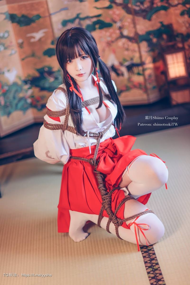 [Cos]霜月shimo - 巫女捆绑 [24P](1)