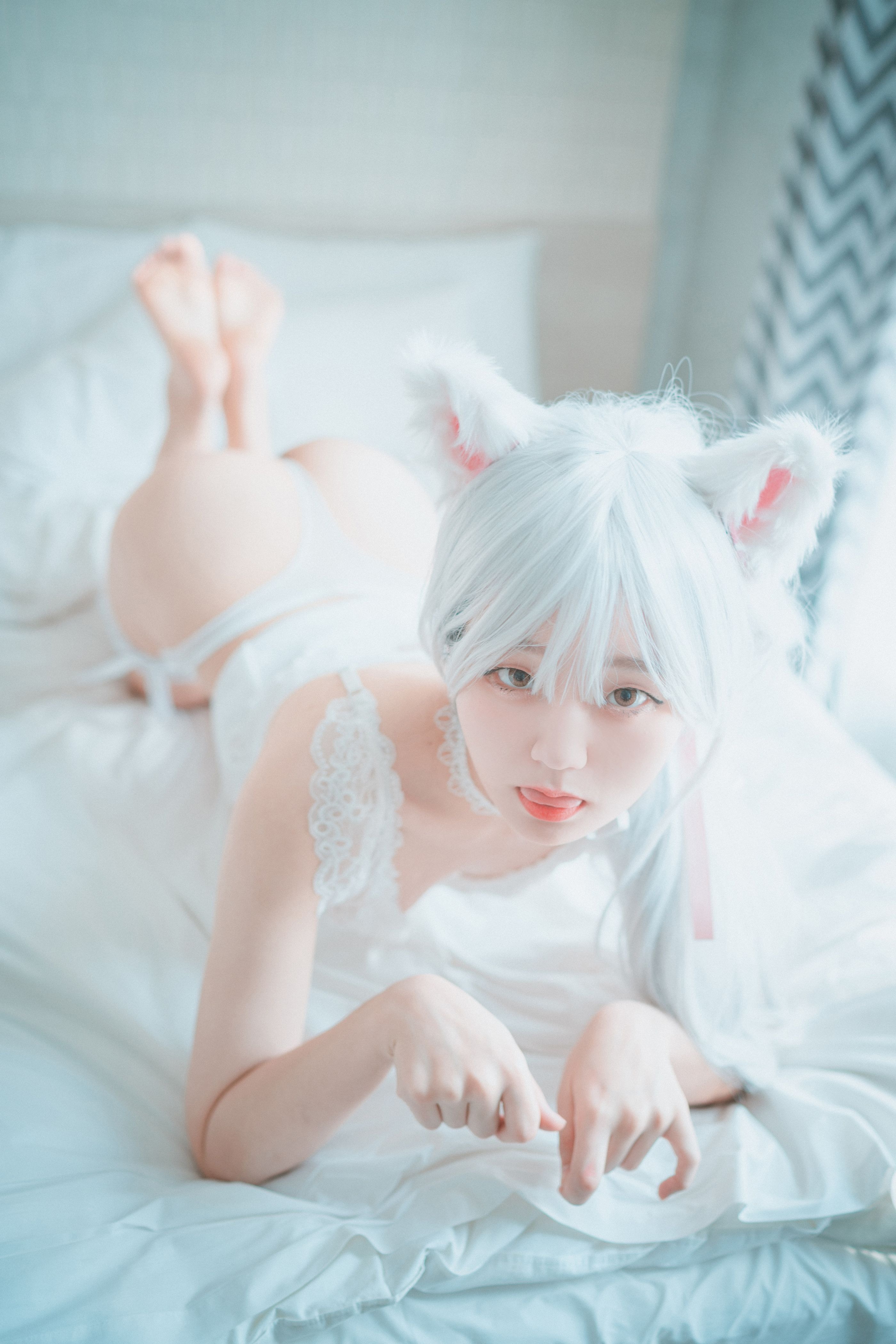 Jenny (정제니) - [DJAWA] Schwarz und Weiß Katzenmädchen [66P-463MB](1)